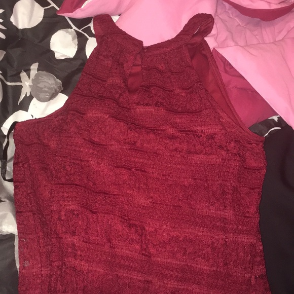 Red Lacey tank top XL worn twice - Picture 3 of 3